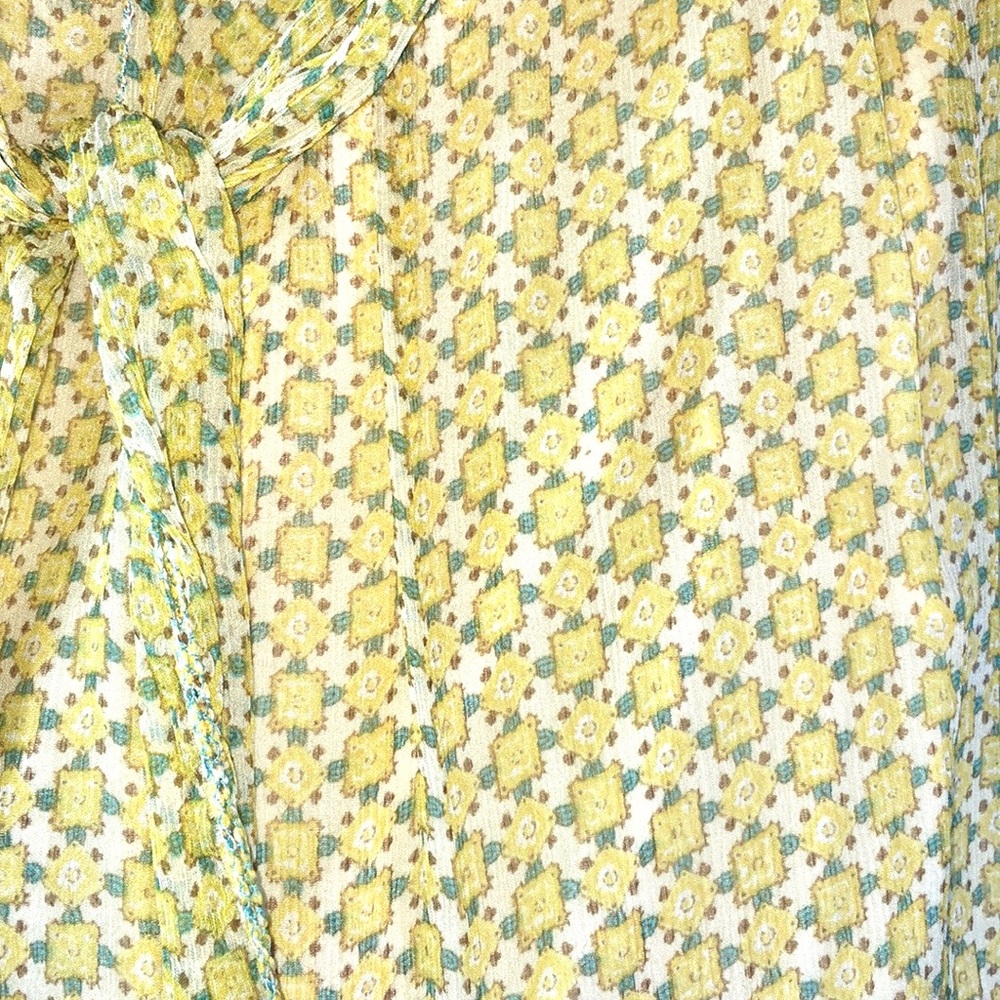 Max Studio Sleeveless Tie Front 100% Silk Dress. - Picture 2 of 5